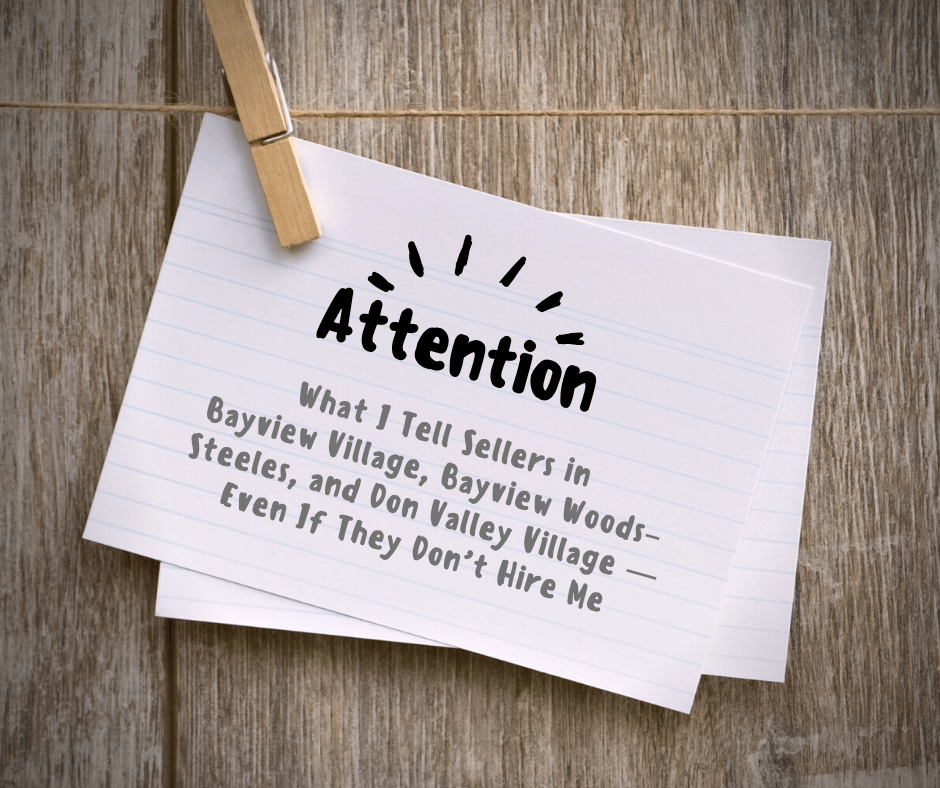 What I Tell Sellers Even If They Don’t Hire&nbsp;Me